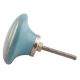Sea Green Striped Ceramic Flat Cabinet Knobs Online